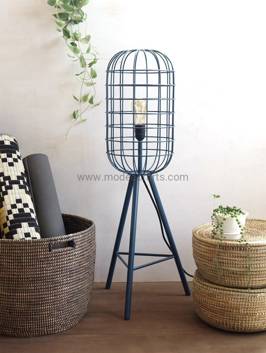 Floor Lamp / Hand Weld Cage Floor Lamp Light - modecorarts Africa Craftsmanship meets modern design. Kids room light idea