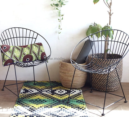 SALE | Set of 2 Metal Garden Chairs in Black / Comfy Chairs - modecorarts