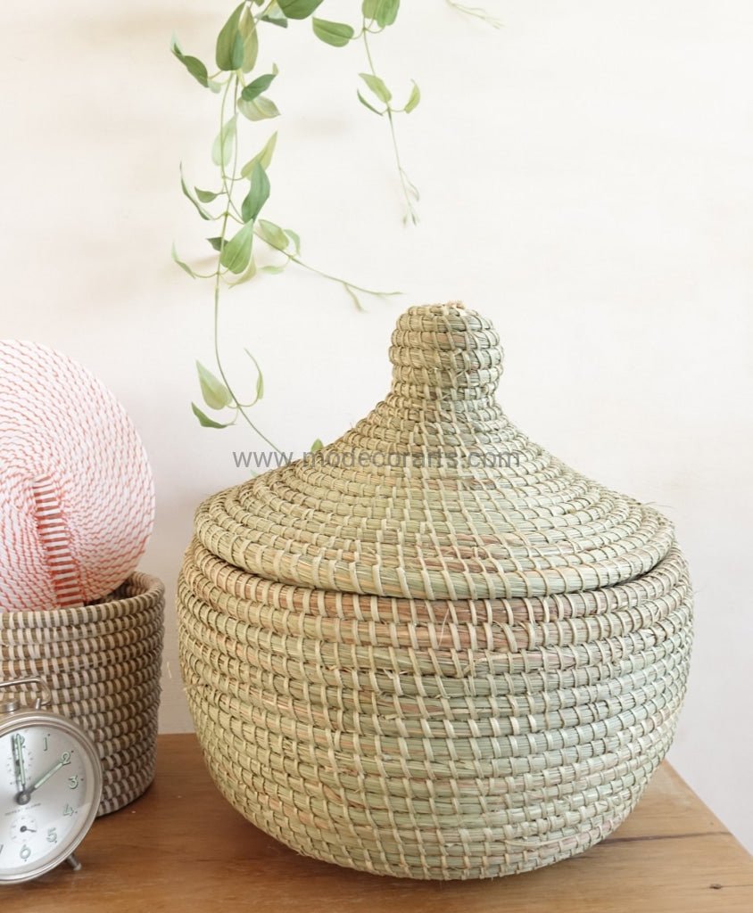 SALE | Small Alibaba Basket Container / Natural / Baby Laundry / Nursery - modecorarts
