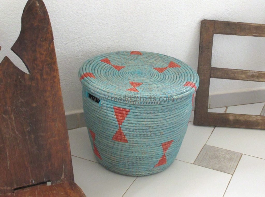 Toy Storage basket with flat lid - modecorarts