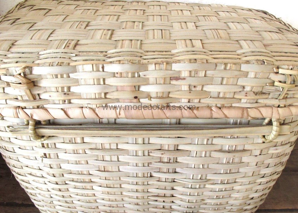 Trunk storage / Handmade borassus stem trunk basket - modecorarts
