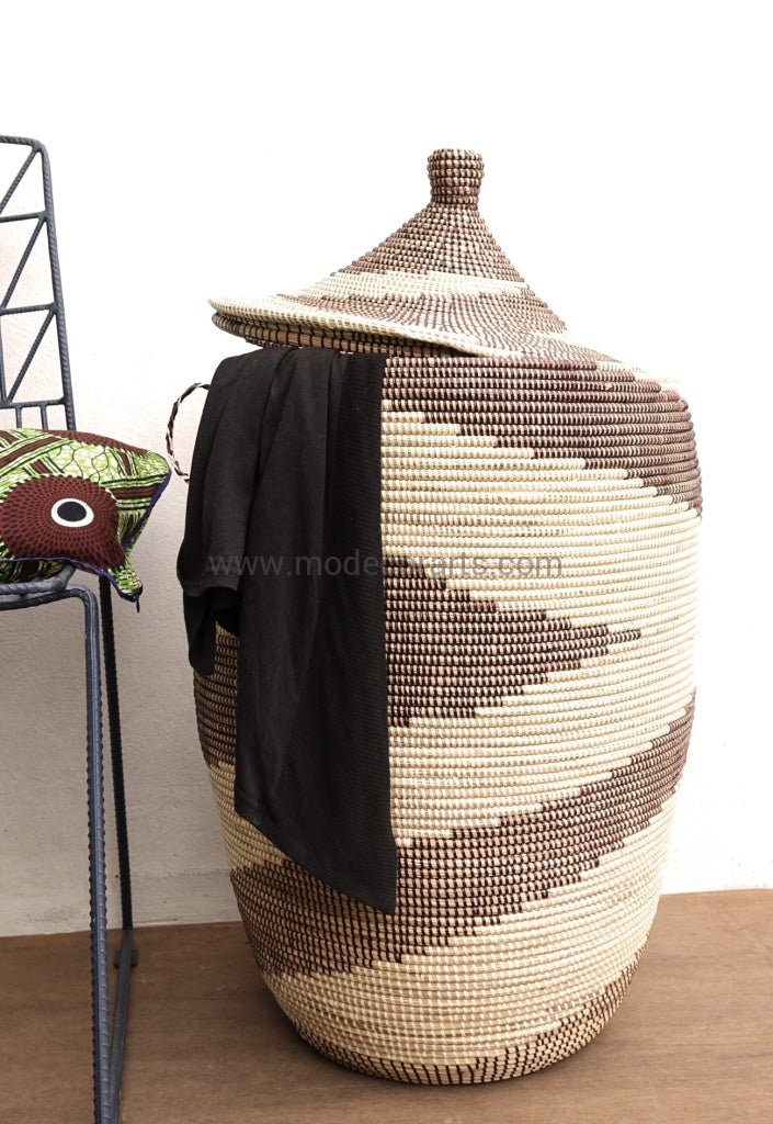 Zebra patterned Laundry Basket (XL) / Laundry Hamper - modecorarts